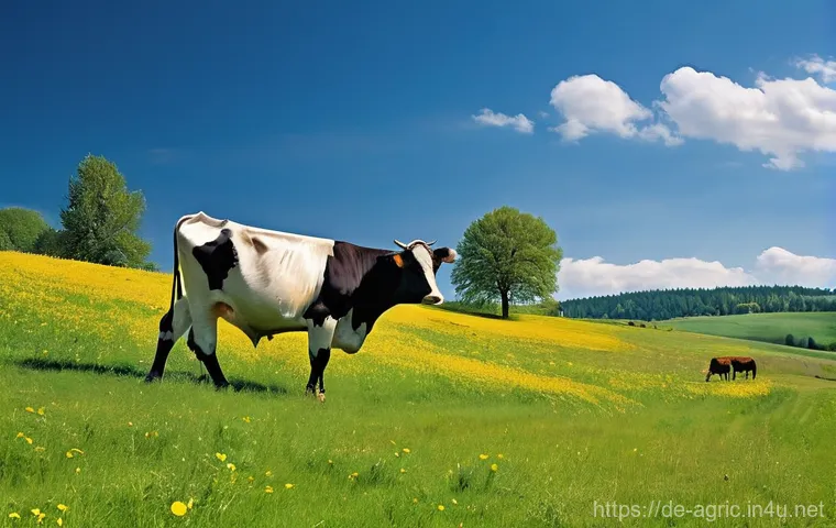 한우 사육 방법 및 비용 - **A Vision of Modern German Dairy Farming: Genomic Selection and Advanced Stables**
    "Generate an...