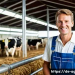 Home 22 축산업 HACCP 인증 받는 법 - **Prompt 1: Trust and Quality in German Animal Husbandry**
"A confident, smiling German farmer, ...